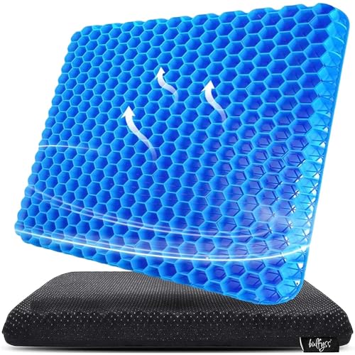 Bulfyss Medical-Grade Gel Seat Cushion, SmartGRID Ortho Pro Seat Cushion, Double-Sided | Office Chair, Car Or Home | Reduces Lower Back, Spine, Hip Pain | Posture Correction - Image 1