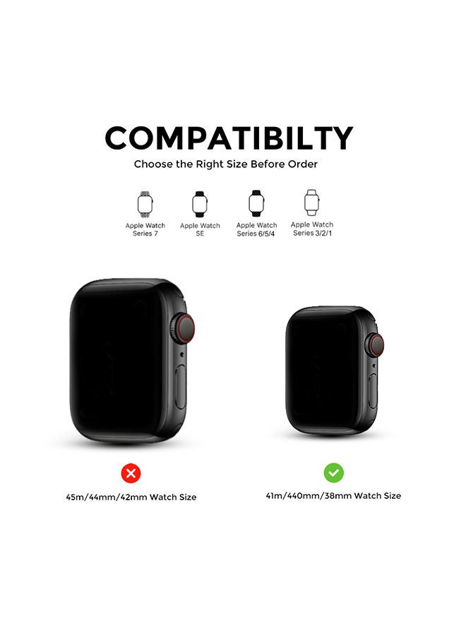 O Ozone Nylon Sport Strap For Apple Watch Series 10 9 8 7 6 5 4 SE, 38/40/41/42mm Soft Breathable Adjustable Sport Smartwatch Band -Seashell - Image 2