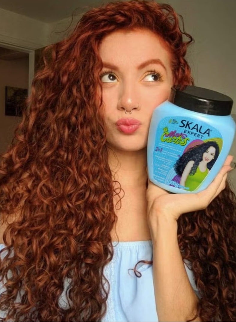 سكالا مايس كاتشوس كريم علاجي 2 في 1 بلسم يُترك على الشعر لجميع أنواع الشعر المجعد - 1000 جرام - Image 4