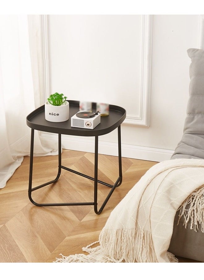 fashionhome Multipurpose Portable Modern Design Stylish Square Tray Table Nightstand Sofa Side Table 43 x 35 x 47 Centimeter  - Image 4