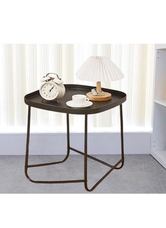 fashionhome Multipurpose Portable Modern Design Stylish Square Tray Table Nightstand Sofa Side Table 43 x 35 x 47 Centimeter  - Image 3