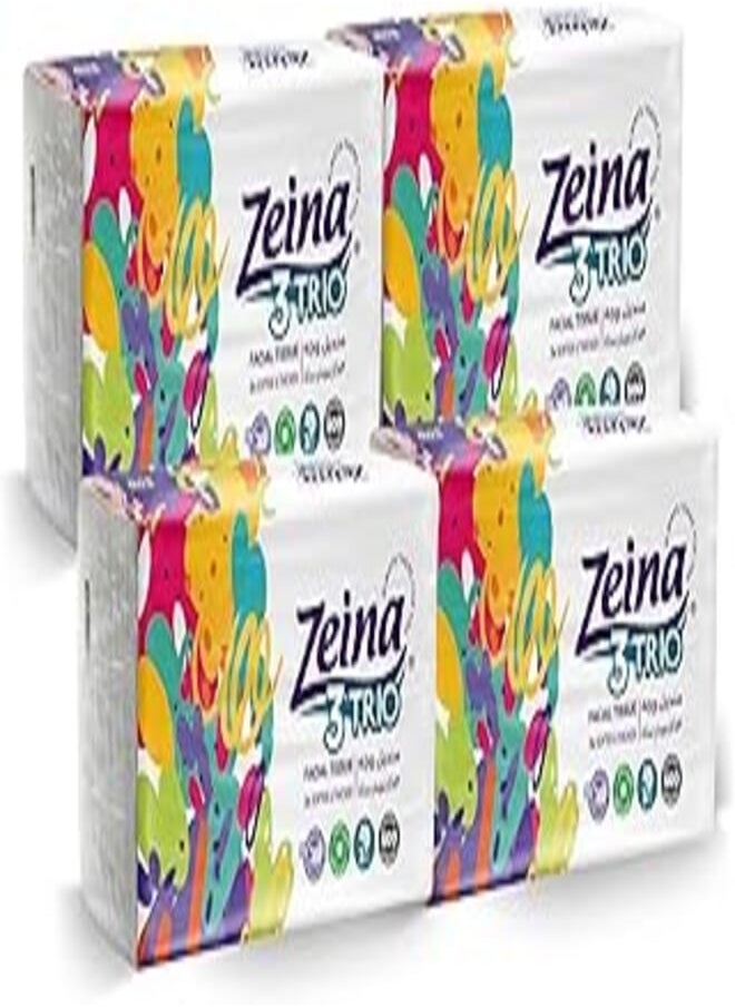 Zeina Zeina Bundle 4 Bags x 500 Tissue TRIO 