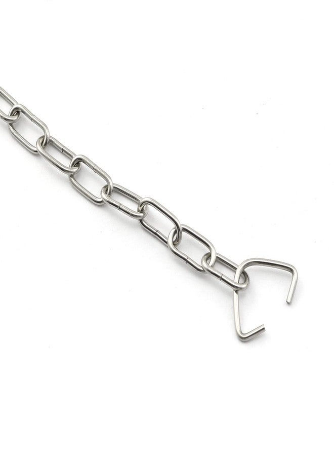 PZRT 2pcs Universal Toilet Drain Cover Chain 21cm Stainless Steel Toilet Flapper Chain Replacement - Image 4