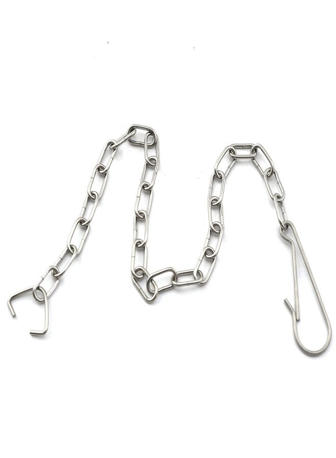 PZRT 2pcs Universal Toilet Drain Cover Chain 21cm Stainless Steel Toilet Flapper Chain Replacement - Image 2
