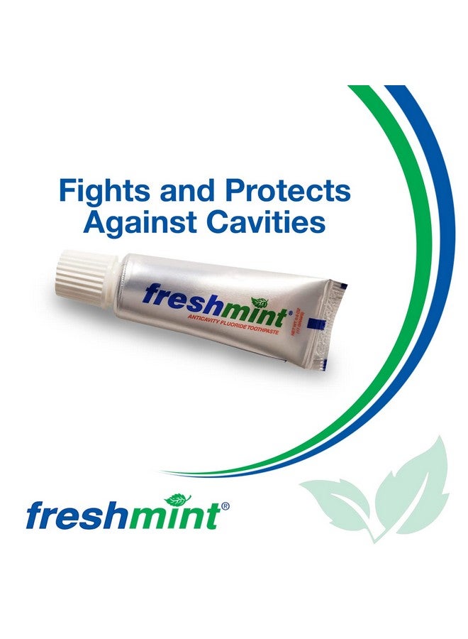 Freshmint 144 أنبوب من معجون الأسنان بالفليوريد المضاد للتسوس بنكهة النعناع الطازج 0.6 أونصة أنبوب معدني الأنابيب لا تحتوي على صناديق فردية لتوفير إضافي حجم السفر - Image 3