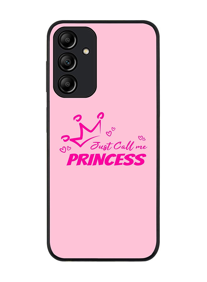 Stylizedd Rugged Black edge case for Samsung Galaxy A15 / A15 5G, Slim fit Soft Case Flexible Anti Drop TPU Gel Thin Cover- Just call me princess - Image 1