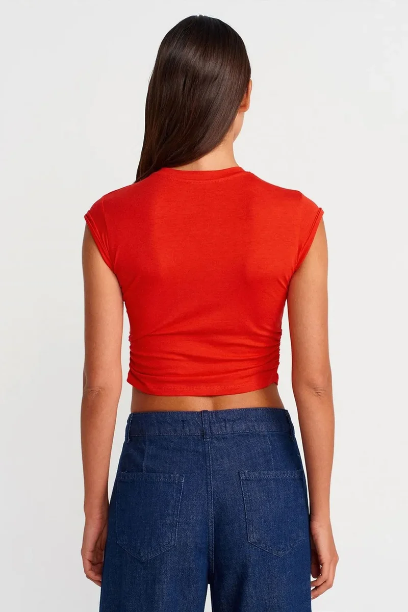 ديلفين DILVIN Women's Sleeveless Crop T-shirt