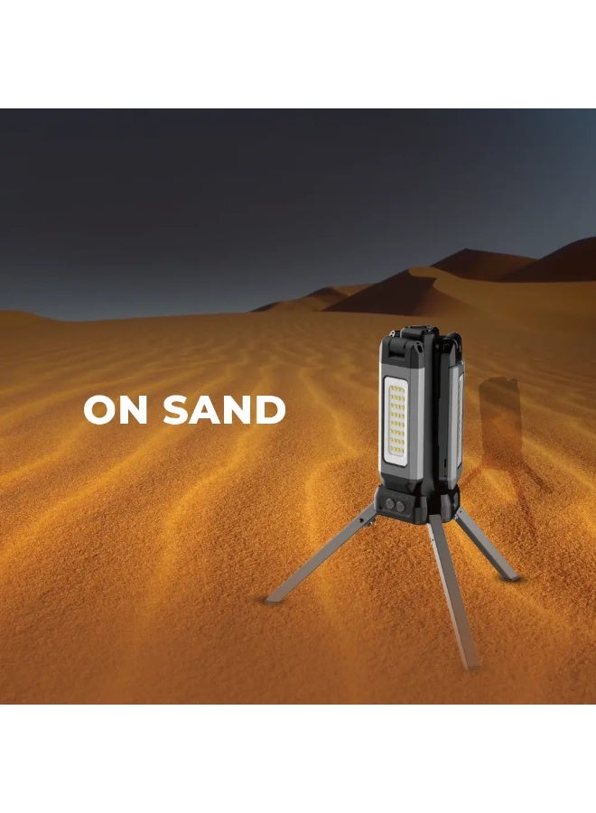 توبيز مصباح تخييم توبي VIP 13 MAX هو الأفضل للحفلات الخارجية والنزهات والشواء في الصحراء، مزود ببطارية قابلة لإعادة الشحن ومصباح قابل للفصل للاستخدام كمصباح يدوي - VIP 13 MAX - Image 3