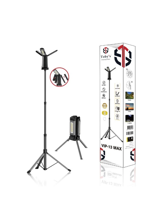 توبيز مصباح تخييم توبي VIP 13 MAX هو الأفضل للحفلات الخارجية والنزهات والشواء في الصحراء، مزود ببطارية قابلة لإعادة الشحن ومصباح قابل للفصل للاستخدام كمصباح يدوي - VIP 13 MAX - Image 1