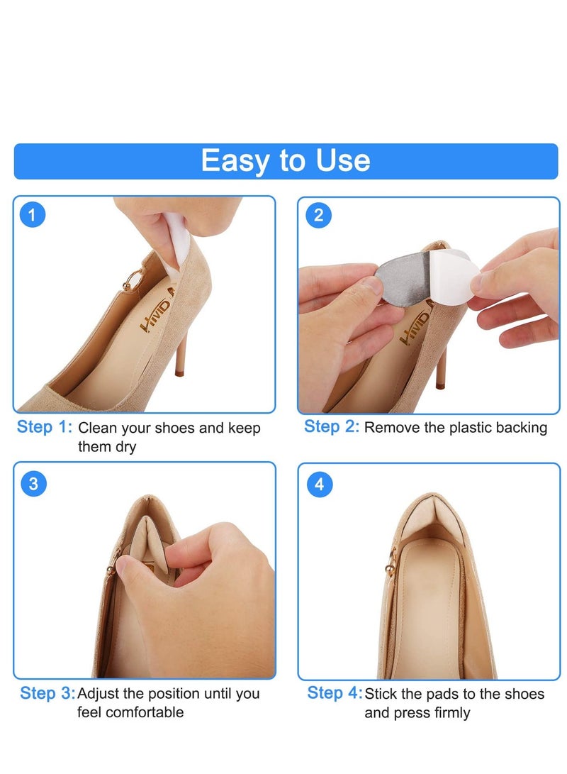 KASTWAVE 6 Pairs Heel Cushion Pad Shoe Grips Liner Insert for Shoes Too Big, Inserts Liners Loose Shoes, Preventing Slipping, Rubbing, Non-Slip - Image 5