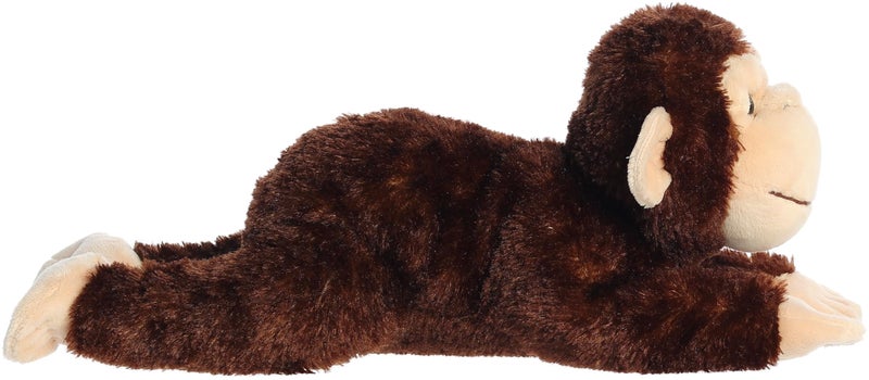 AuroraÂ® Adorable Flopsieâ„¢ Chimp Stuffed Animal - Playful Ease - Timeless Companions - Brown 12 Inches - Image 2