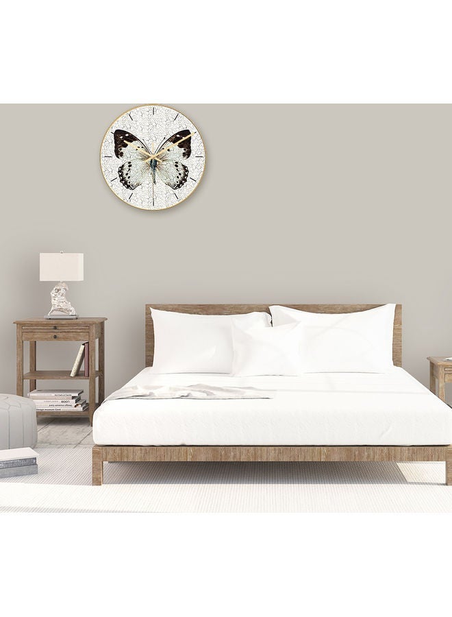 NIBEMINENT Butterfly Printed Wall Clock Multicolour - Image 2