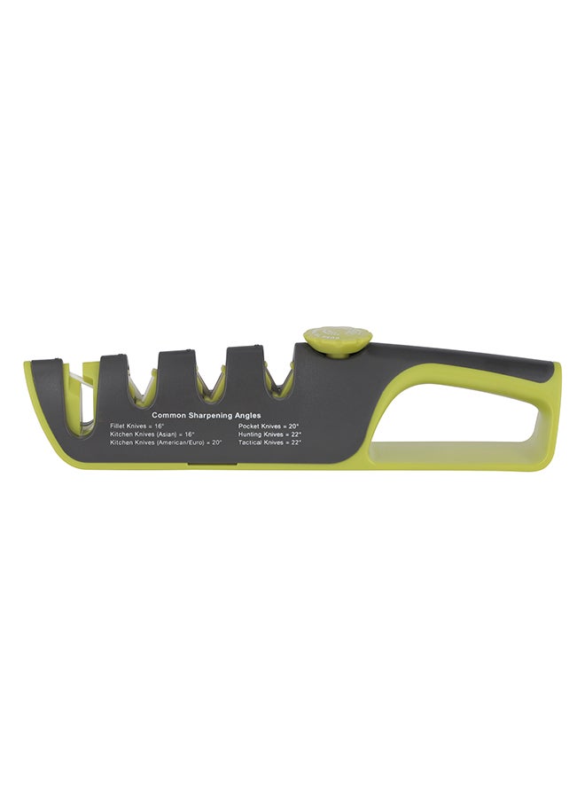 Royalford Knife Sharpener- RF12352/ Diamond, Tungsten Steel and Ceramic Wheel Slot with Angle Adjusting Button/ for Repairing, Restoring, Polishing Blades, Perfect for all types of Knives Multicolor - Image 2