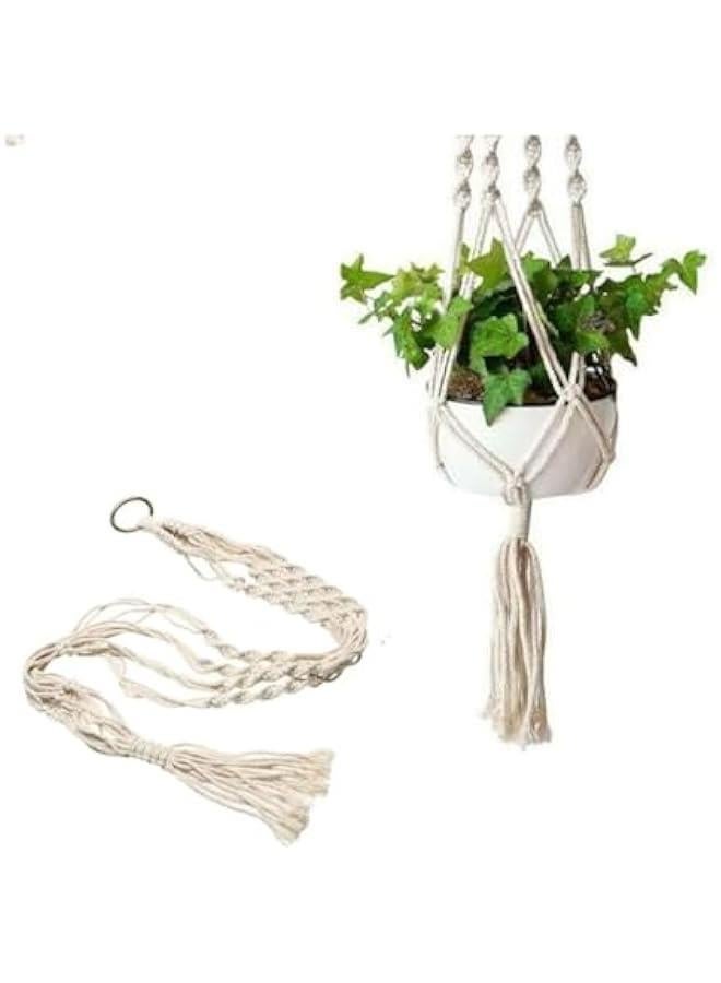 HOOKOR Plant Hanger, 2 Packs Plant Hangers, Home Decor Hanging Planter for Indoor Plants Decorative Macrame Pot Hanger for Home Decor(POTS NOT Included) - Image 2