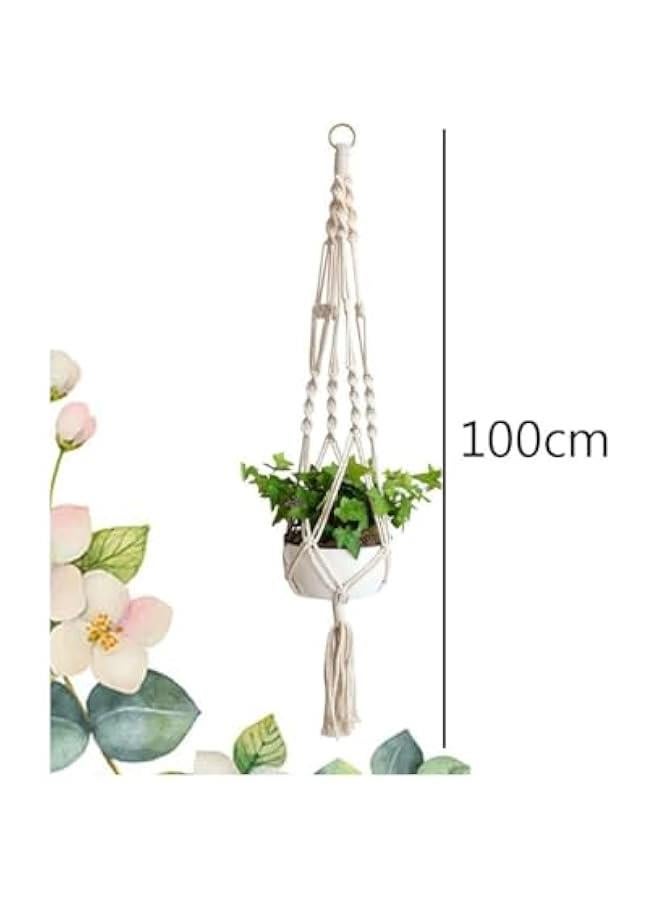 HOOKOR Plant Hanger, 2 Packs Plant Hangers, Home Decor Hanging Planter for Indoor Plants Decorative Macrame Pot Hanger for Home Decor(POTS NOT Included) - Image 4