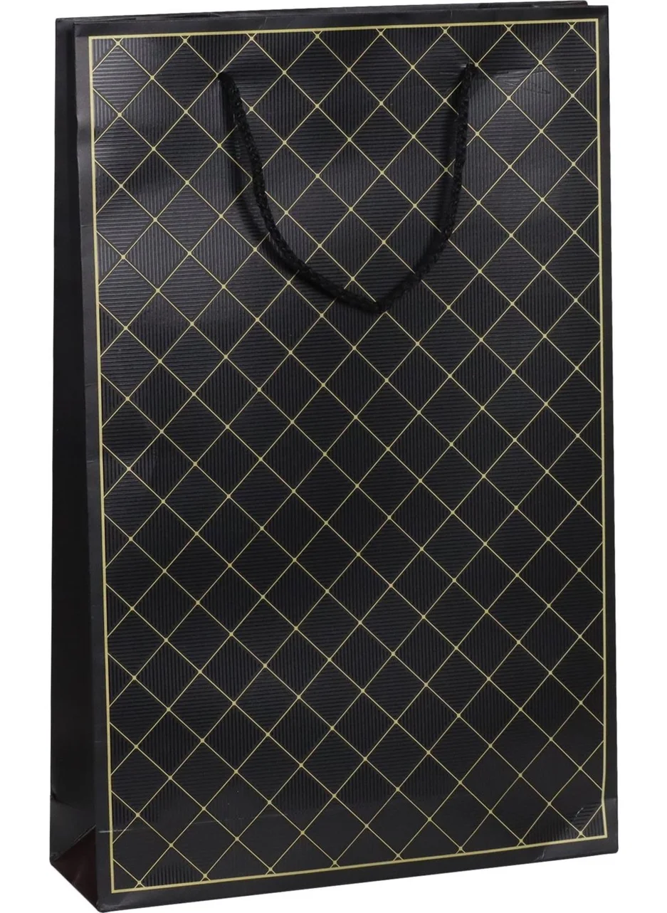 Ambalaj Pazarı Hanging Slice Patterned High Chocolate Box Bag 26X39,5X8 cm - 5 Pieces
