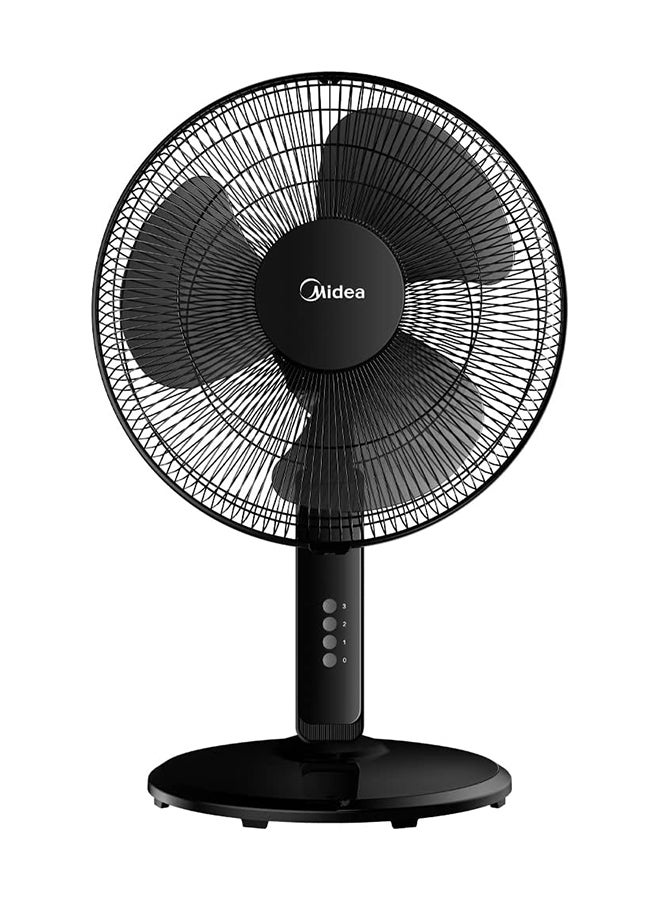 Midea Pedestal Stand Fan with SQD Motor, 16 inch, 3D Oscillation Directions, 3 Speed Levels & Adjustable Height, 3 Leaf Blade with 7.5 Hours Timer, Best for Home & Office 50 W FS4019K Black - Image 2