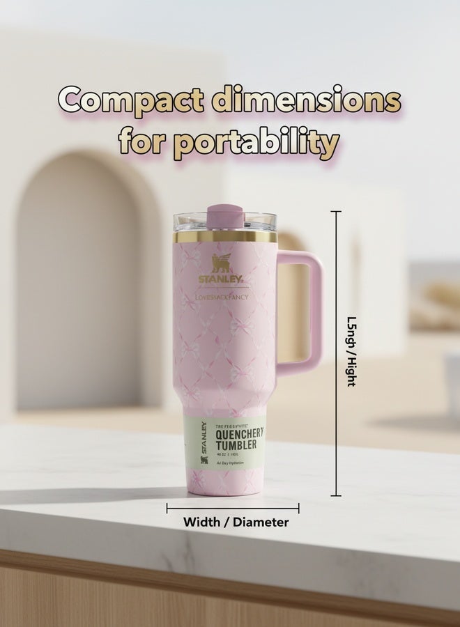 Stanley 40oz Quencher H20 Flowstate Stainless Steel Vacuum Insulated Tumbler with Lid and Straw for Water, Iced Tea or Coffee, Smoothie and More - Image 5
