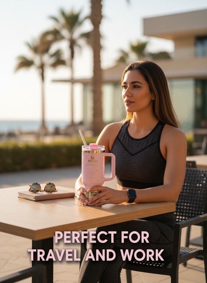 Stanley 40oz Quencher H20 Flowstate Stainless Steel Vacuum Insulated Tumbler with Lid and Straw for Water, Iced Tea or Coffee, Smoothie and More - Image 4