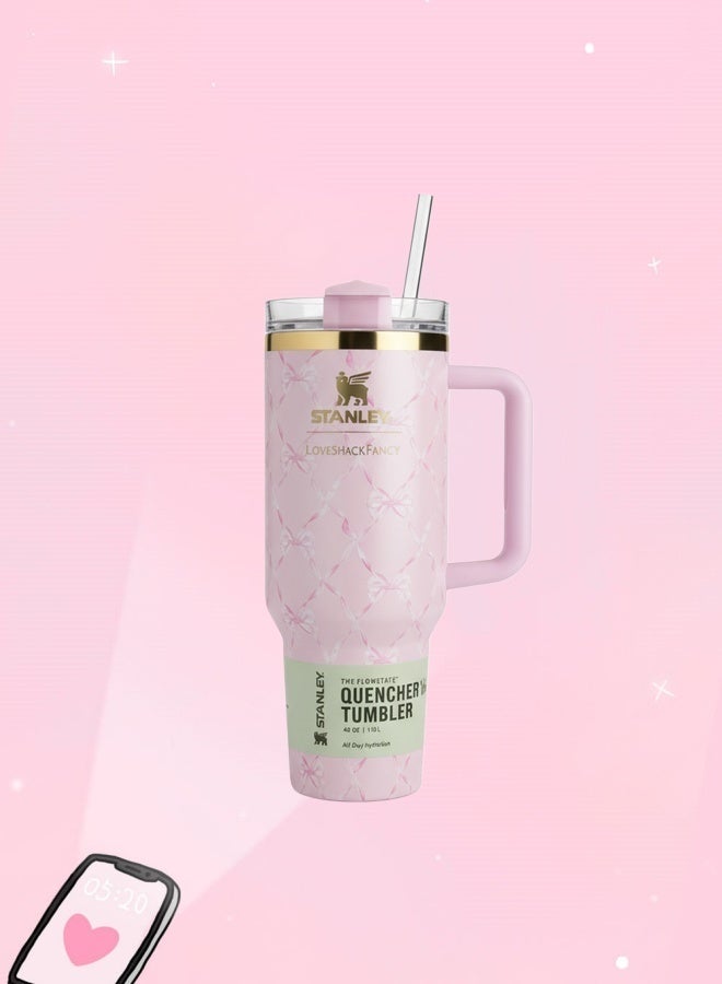 Stanley 40oz Quencher H20 Flowstate Stainless Steel Vacuum Insulated Tumbler with Lid and Straw for Water, Iced Tea or Coffee, Smoothie and More - Image 2
