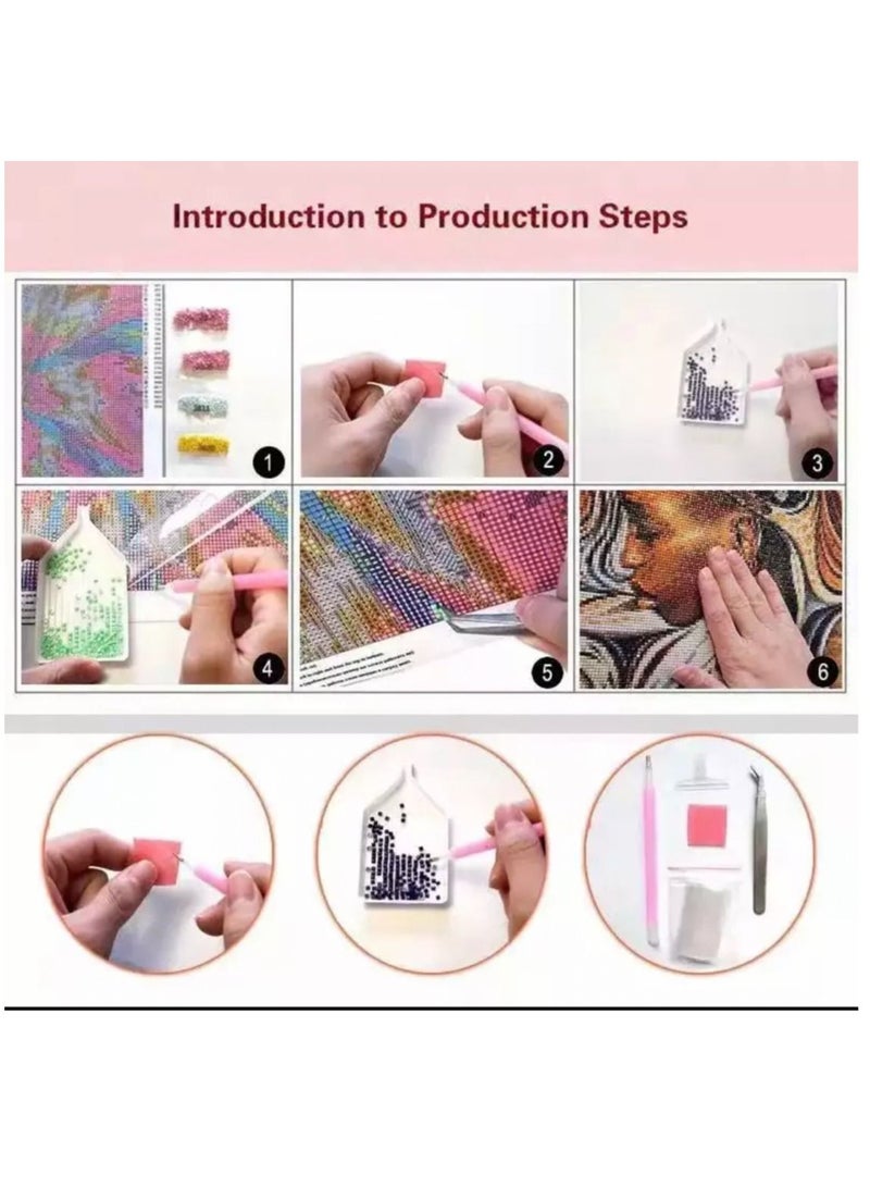 STRATEG DIY 5D Round Diamond Painting Craft Kits Multicolor - Image 5