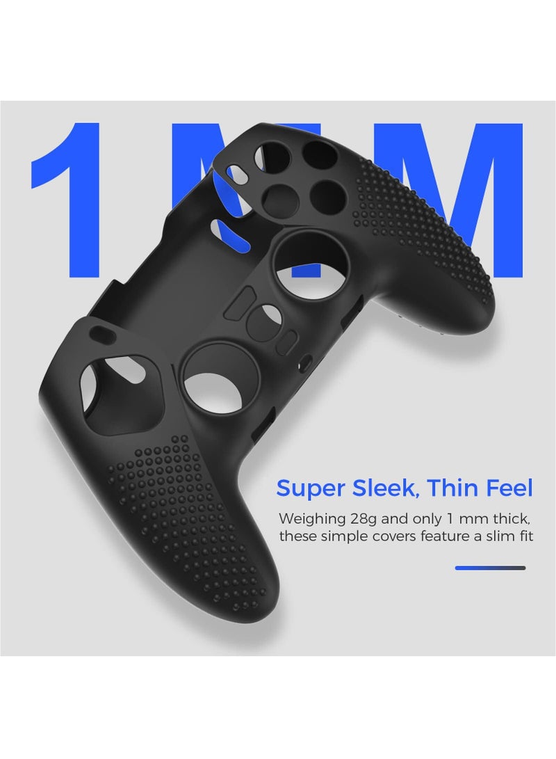 PS5 DualSense Edge Controller Cover, Accessories for PS5 DualSense, Including Cover for DualSense Edge, Thumb Caps, Triggers Extenders, and Touchpad Sticker - Image 2