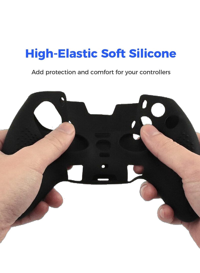 PS5 DualSense Edge Controller Cover, Accessories for PS5 DualSense, Including Cover for DualSense Edge, Thumb Caps, Triggers Extenders, and Touchpad Sticker - Image 3