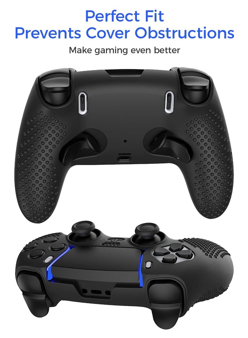 PS5 DualSense Edge Controller Cover, Accessories for PS5 DualSense, Including Cover for DualSense Edge, Thumb Caps, Triggers Extenders, and Touchpad Sticker - Image 4