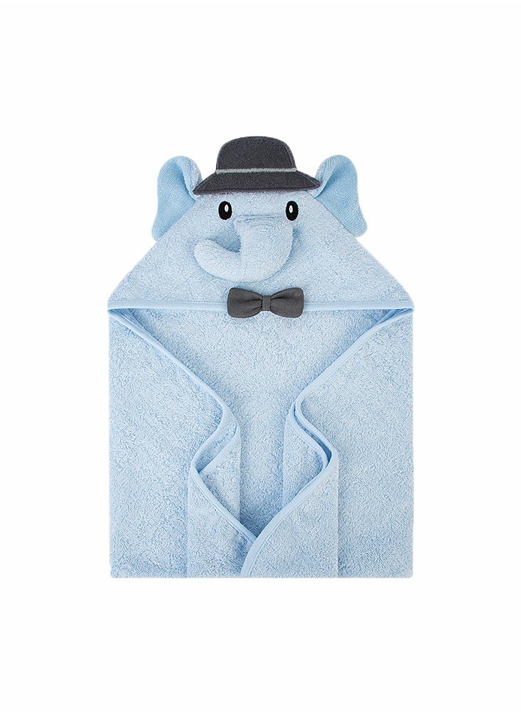 Factory Price - Animal Stuffed Newborn Hooded Towel Gift Set - Mr. Elephant - Image 1