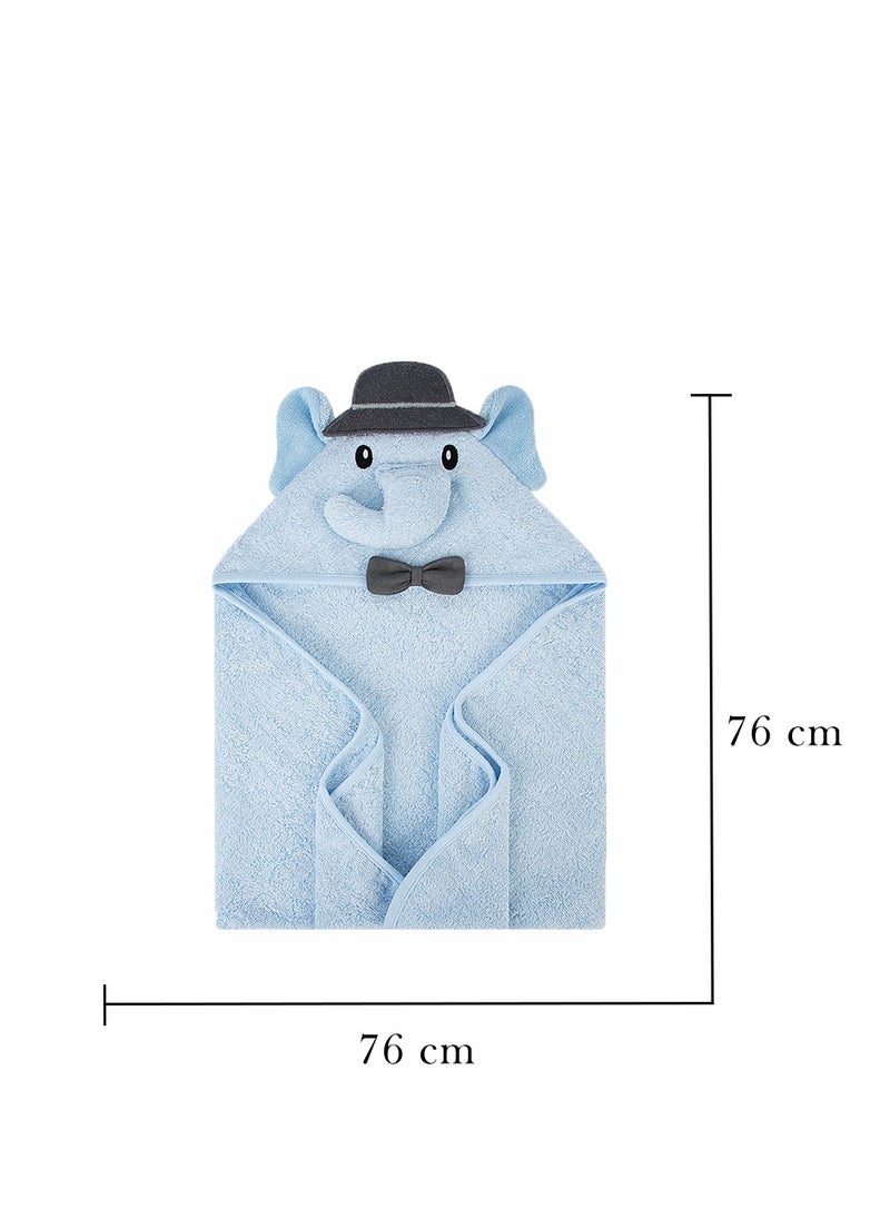 Factory Price - Animal Stuffed Newborn Hooded Towel Gift Set - Mr. Elephant - Image 1