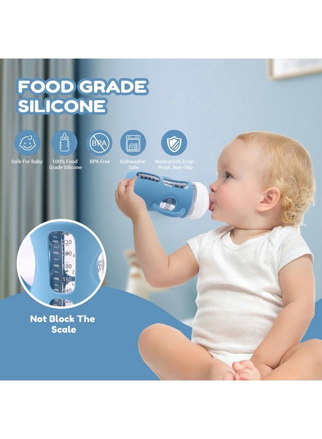 Hranio Silicone Bottle Covers Silicone Sleeve for Avent Natural Glass Baby Bottles Fits Philips Avent Glass Bottle Sleeve Phillips Avent Glass Bottles 8oz (3 Pcs) - Image 3