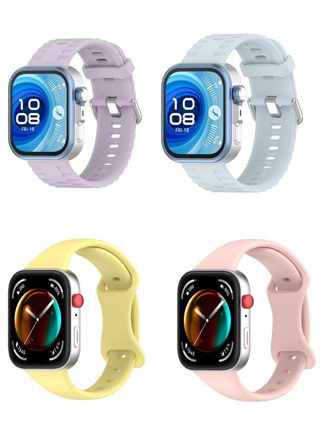 روكاوات حزام 4pcs لـ Huawei Watch Fit 3/Huawei Watch Fit 4/Pro - Image 2