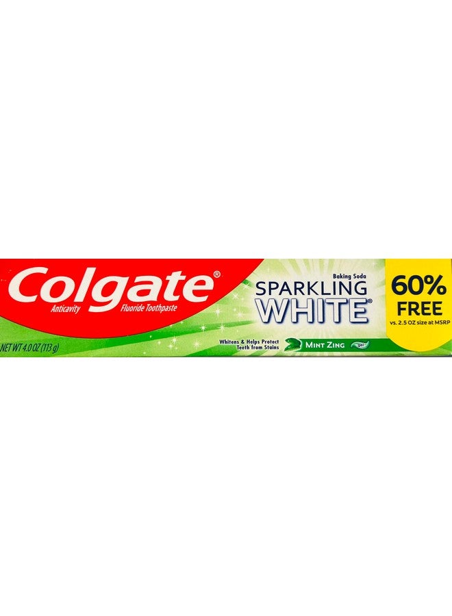 Colgate Sparkling White Whitening Toothpaste, Mint - 4 ounce (6 Pack) - Image 1
