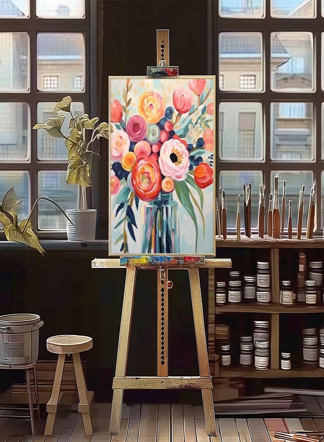 لوحة ناتويالو للرسم بالأرقام للمبتدئين من الكبار، طقم رسم بالأرقام للكبار على قماش مع فرش رسم، لوحة رسم بالأرقام يمكنك صنعها بنفسك كهدية، مقاس 16 بوصة عرض × 20 بوصة طول - Image 4