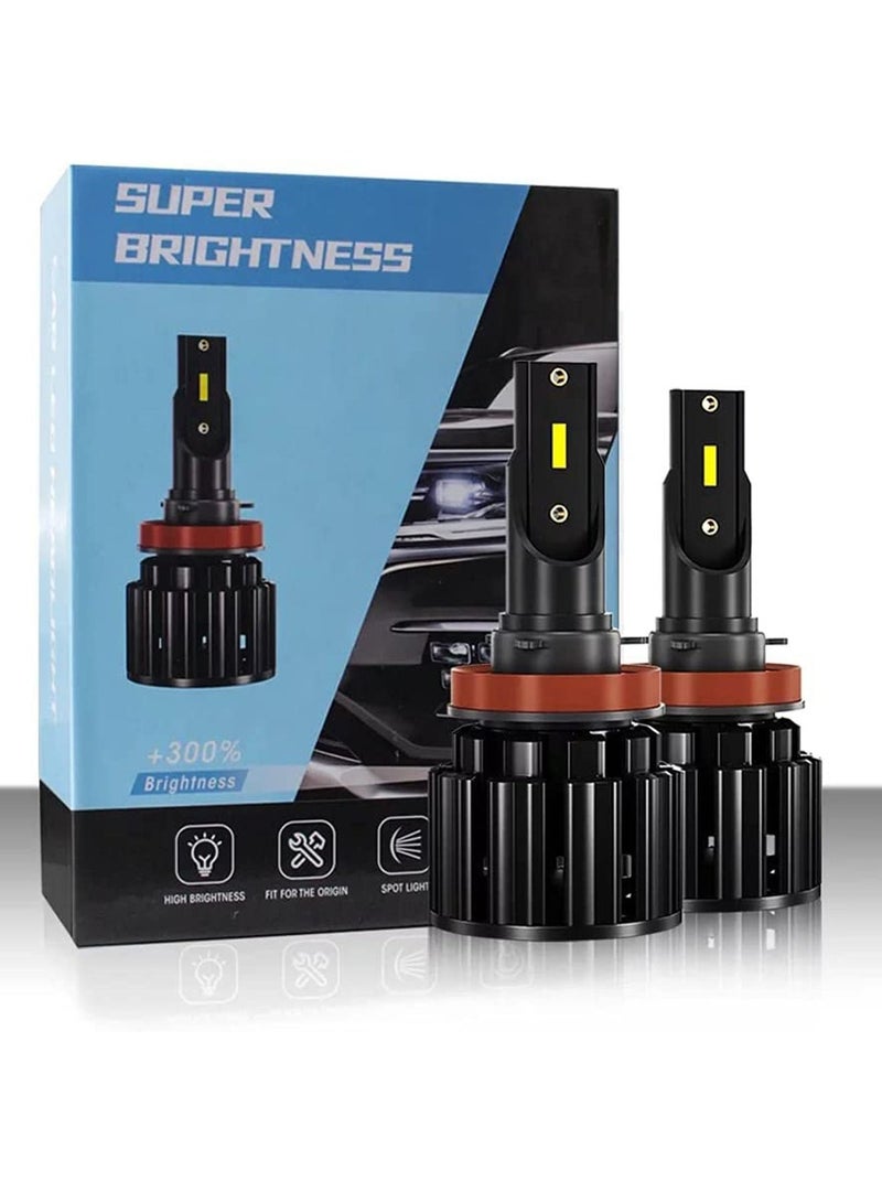 LIMOS LED Headlight Bulbs, 50W Super Bright LED Headlights H7(Pack of 2) 