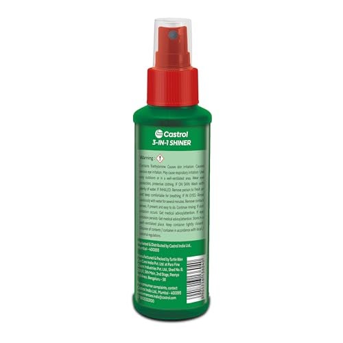 Castrol 3-IN-1 SHINER for Bikes and Cars (100ML) | Provides long-lasting gloss finish | Protects surfaces from UV rays | Excellent shine | Streak-free finish - Image 2