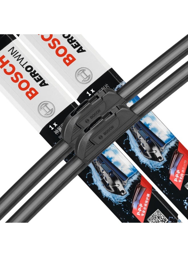 بوش Bosch شفرة مساحات الزجاج الأمامي، على شكل حرف U، 24/18، لسيارات Buick Envision، Buick Regal، Toyota Crown، Nissan Sylphy، شفرة المساح الأمامية مقاس 18 بوصة لسيارات Chuanqi GS5، Compass - Image 2