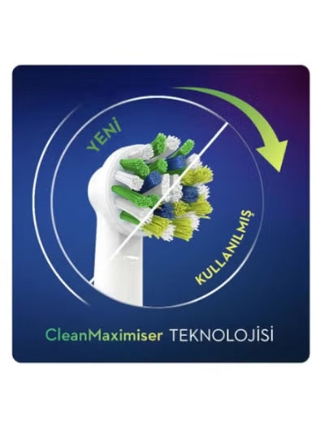 أورال بي رأس فرشاة الأسنان الكهربائية النظيفة الحساسة Oral-B Pro ، على شكل X و فرشات ناعمة إضافية لإزالة الفرشاة اللطيفة وإزالة اللوحة ، حزمة من 8 رؤوس فرشاة الأسنان ، أبيض (قد تختلف التعبئة) - Image 3