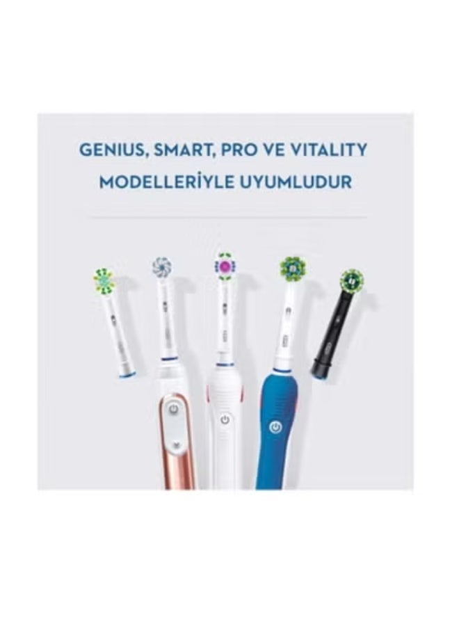 أورال بي رأس فرشاة الأسنان الكهربائية النظيفة الحساسة Oral-B Pro ، على شكل X و فرشات ناعمة إضافية لإزالة الفرشاة اللطيفة وإزالة اللوحة ، حزمة من 8 رؤوس فرشاة الأسنان ، أبيض (قد تختلف التعبئة) - Image 2