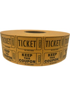 ذا تيكيت جوروس Ticket Guru-Raffle Tickets - (4 لفات من 2000 تذكرة مزدوجة) 8000 تذكرة سحب إجمالية بنسبة 50/50 (اختر مجموعة الألوان أدناه) (أحمر/أزرق/أبيض/برتقالي)  - Image 3