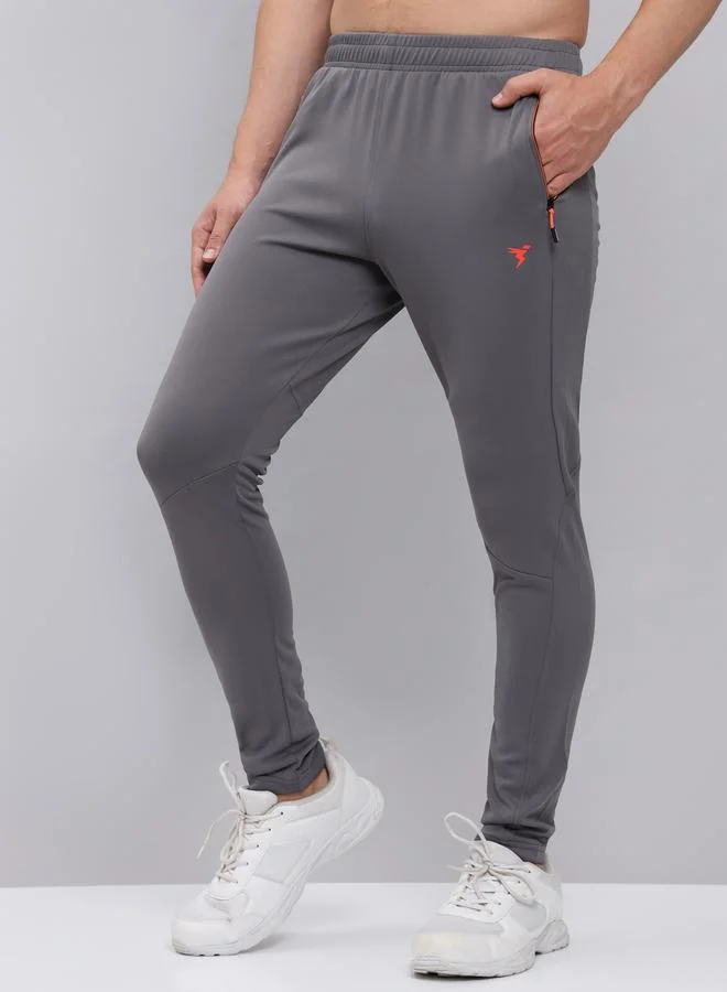 Technosport Technosport Solid Elasticated Trackpants with Pockets