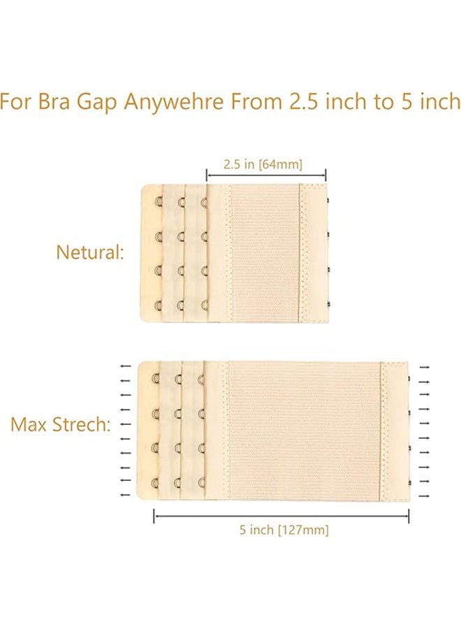 HY 12 Pack Flexible Bra Extender Strap 2/3/4 Hooks Adjustable Bra Strap - Image 4