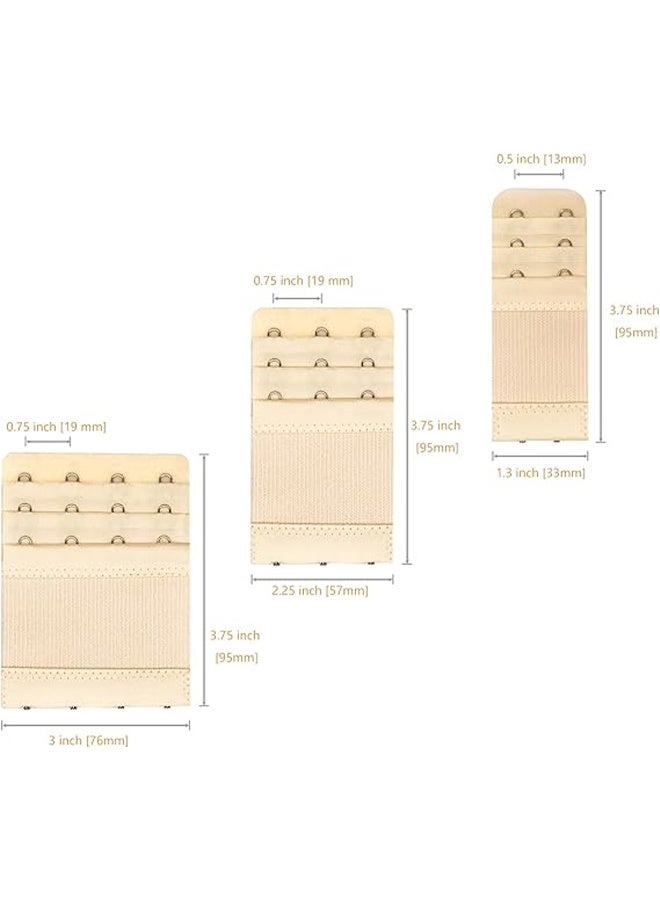 HY 12 Pack Flexible Bra Extender Strap 2/3/4 Hooks Adjustable Bra Strap - Image 2