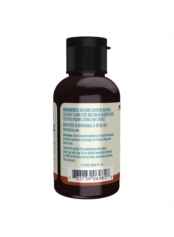 now Foods, Better Stevia Liquid, Hazelnut, Zero-Calorie Liquid Sweetener, Low Glycemic Impact, Certified Non-GMO, 2-Ounce - Image 3