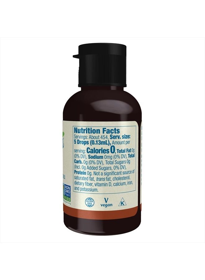 now Foods, Better Stevia Liquid, Hazelnut, Zero-Calorie Liquid Sweetener, Low Glycemic Impact, Certified Non-GMO, 2-Ounce - Image 2