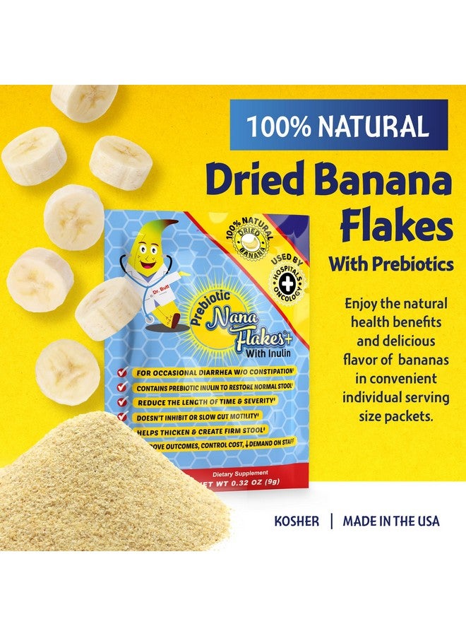 Nutritional Designs Nana Flakes Anti-Diarrheal Banana Powder, Ibs Relief & Heart Burn Remedy, 100% Pure Banana Flakes Medical Food - Prebiotic - Natural - High Protein & Fiber (50 Single-Serve Packs) - Image 2