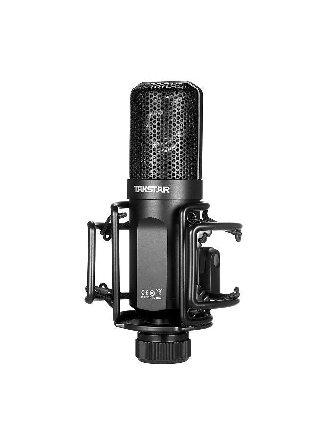 TAKSTAR - PC-K750 Professional Recording Microphone XLR Condenser Mic Unidirectional Cardioid Studio Mic with Shock Mount Pop Filter for Podcasting Live Streaming - Image 1