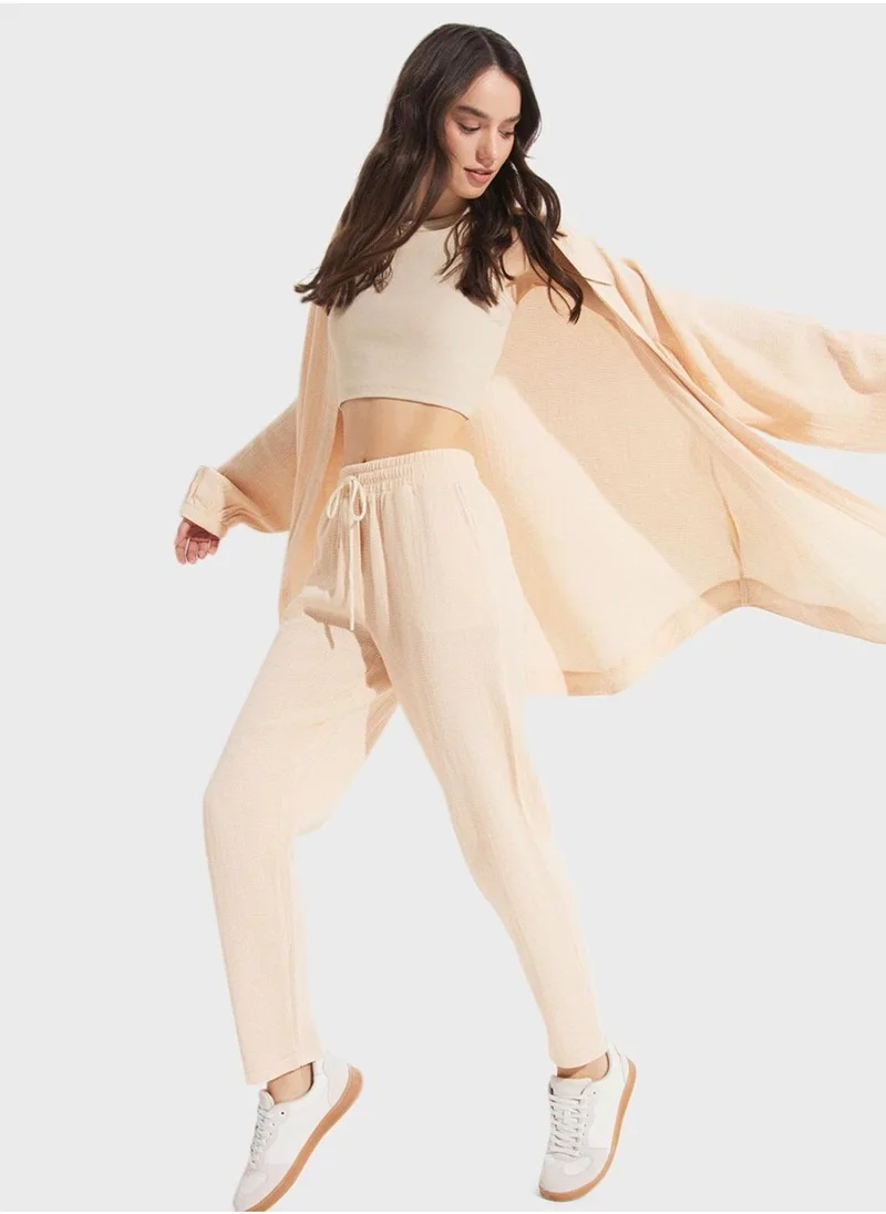 جون High Waist Pants