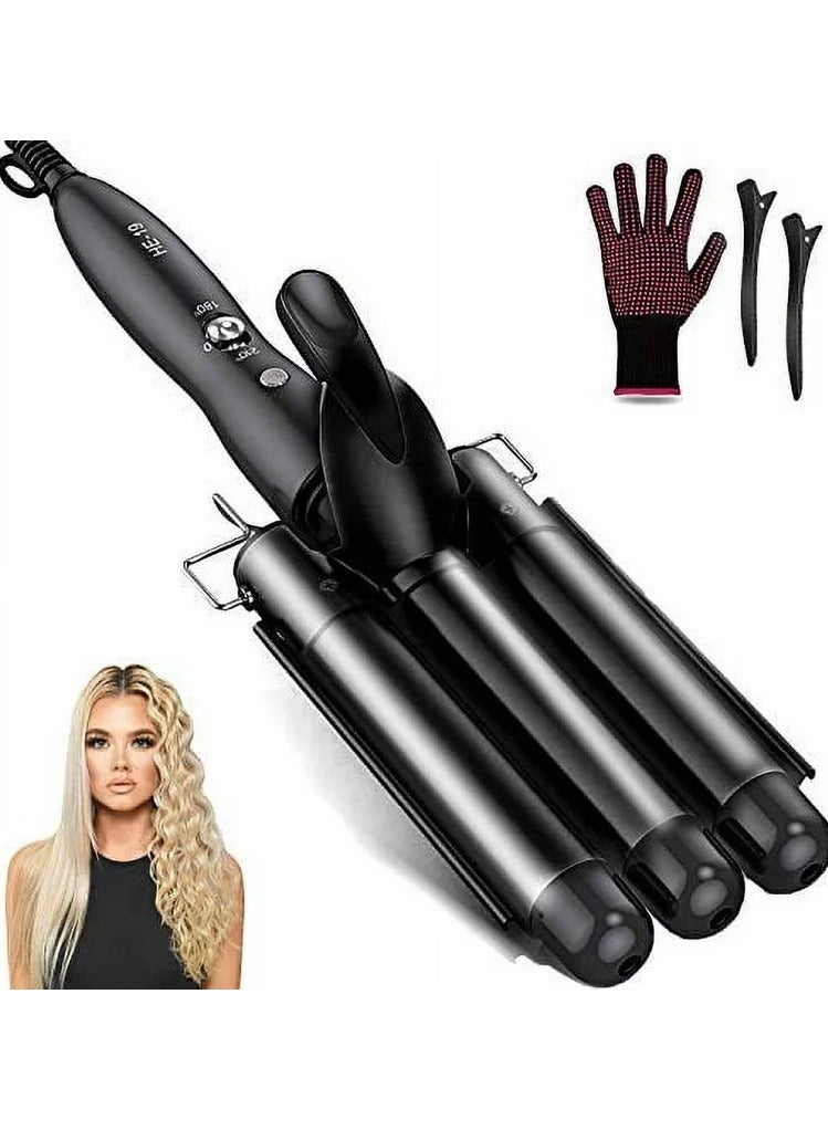 3 Barrel Waver 25mm Hair Curler For Short And Long Hair Profession - Image 2