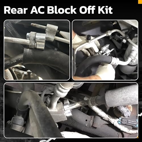 TUELETFU Rear Air AC Block Off Kit for GMC Acadia for Chevy Trailblazer 2007-2015 with Dual Bolts - Image 3